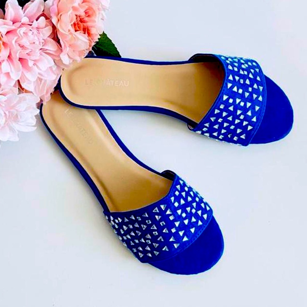 Le Chateau Bedazzled Slippers